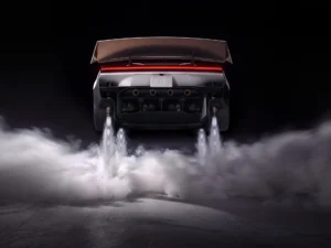 Tesla Roadstar in the air
