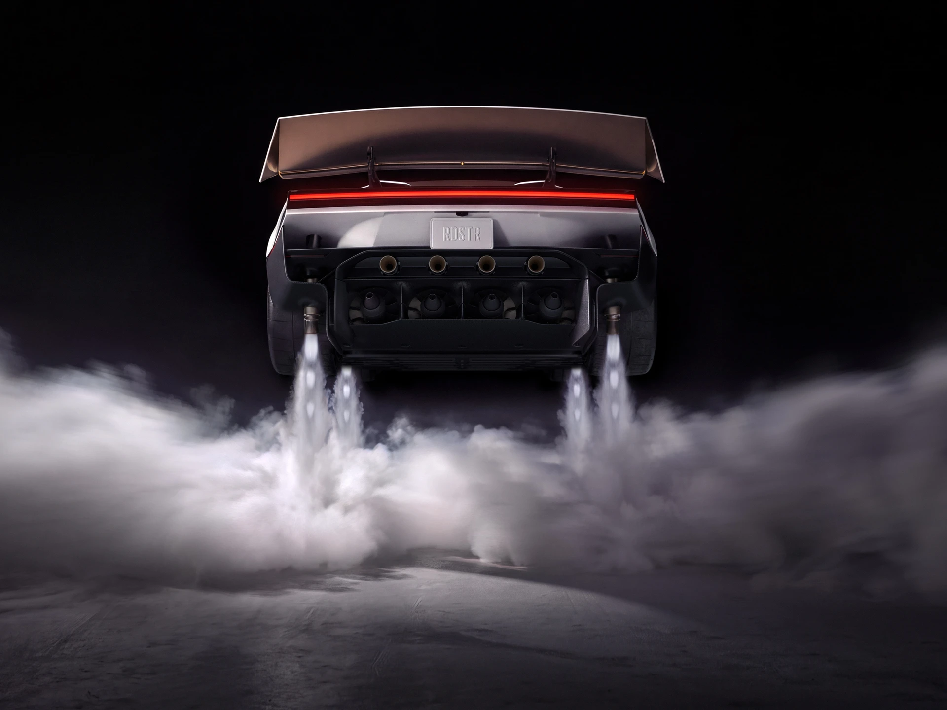 Tesla Roadstar in the air